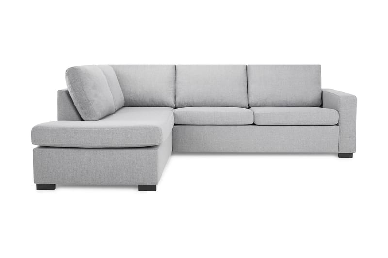 Crazy 3-personers Venstrevendt L-formet Chaiselongsofa i Stof - Grå - Møbler - Sofaer - Sofa med chaiselong