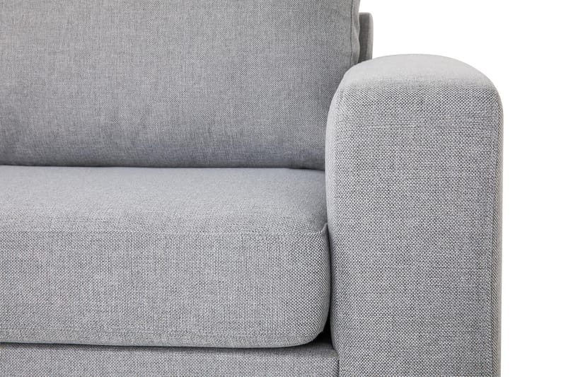 Crazy 3-personers Venstrevendt L-formet Chaiselongsofa i Stof - Grå - Møbler - Sofaer - Sofa med chaiselong
