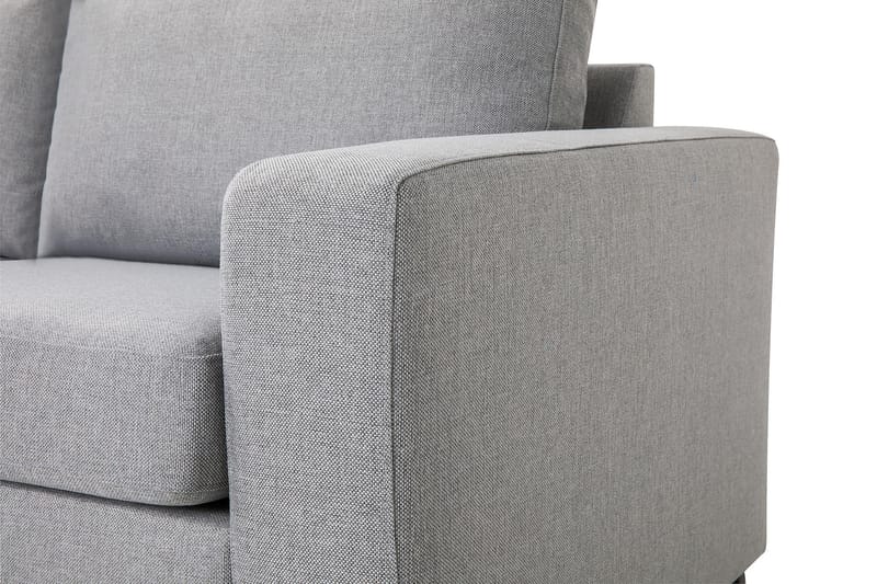 Crazy 3-personers Venstrevendt L-formet Chaiselongsofa i Stof - Grå - Møbler - Sofaer - Sofa med chaiselong