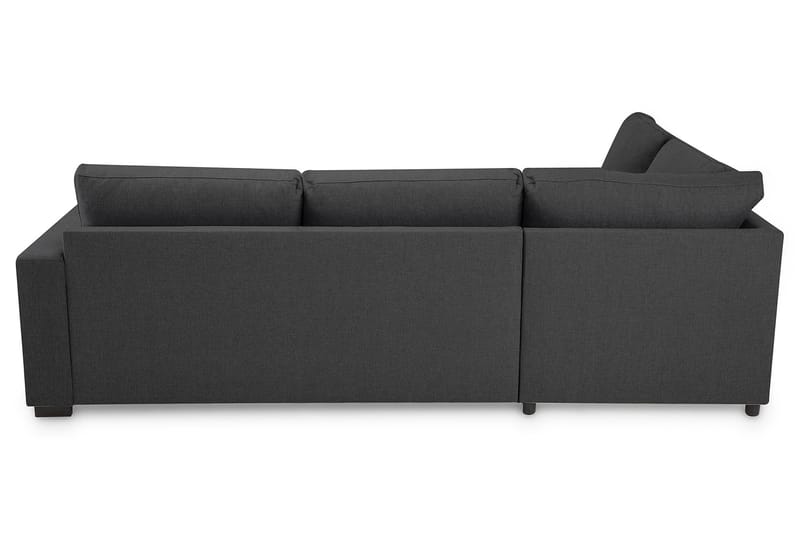 Crazy 3-personers Venstrevendt L-formet Chaiselongsofa i Stof - Mørkegrå - Møbler - Sofaer - Sofa med chaiselong