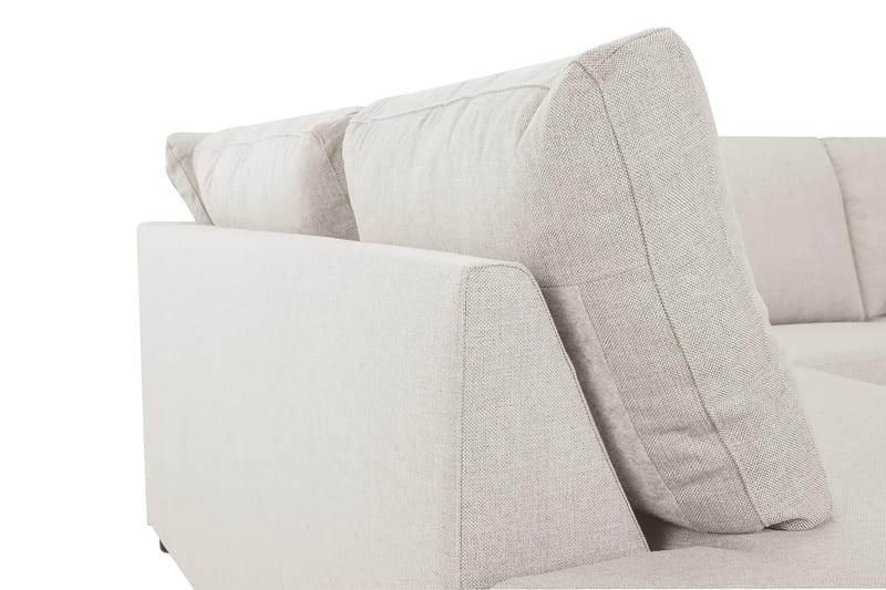 Crazy 3-personers Venstrevendt L-formet Chaiselongsofa i Stof - Beige - Møbler - Sofaer - Sofa med chaiselong