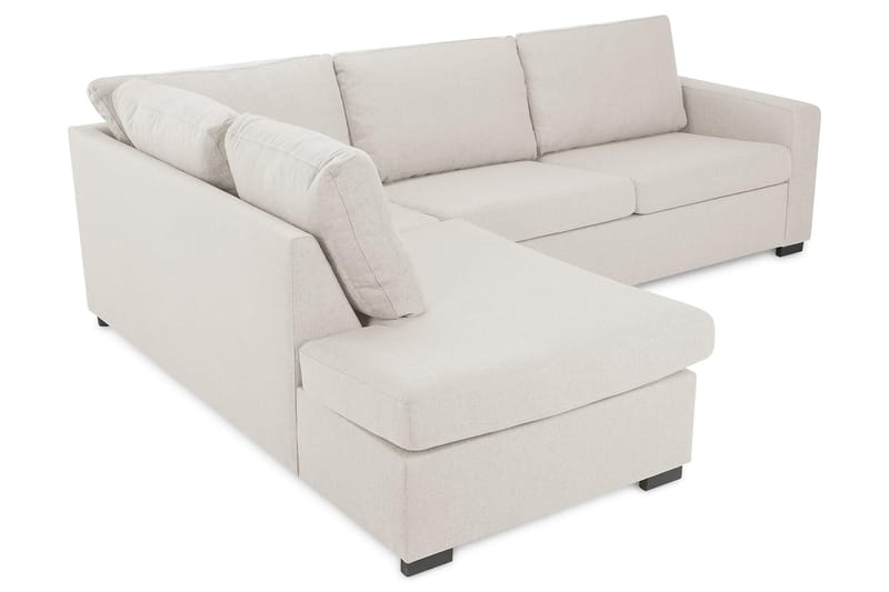 Crazy 3-personers Venstrevendt L-formet Chaiselongsofa i Stof - Beige - Møbler - Sofaer - Sofa med chaiselong