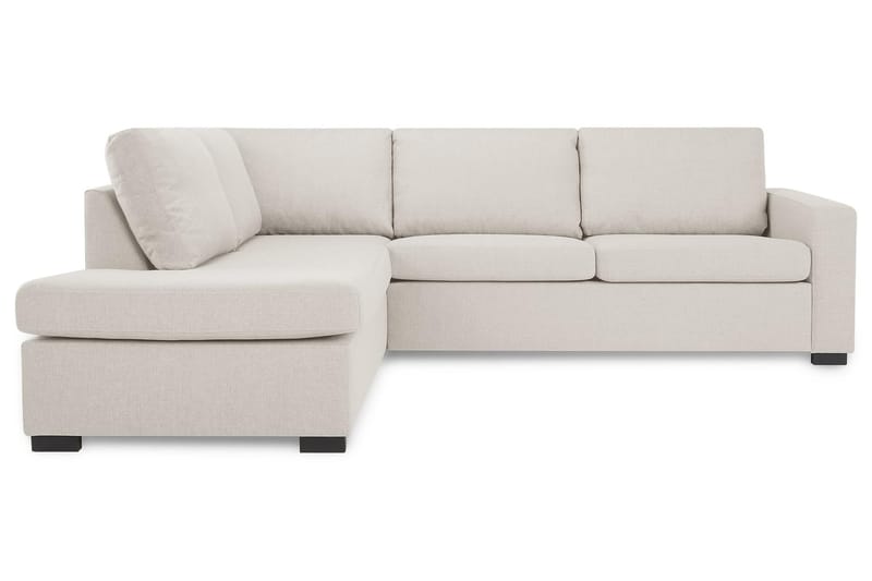 Crazy 3-personers Venstrevendt L-formet Chaiselongsofa i Stof - Beige - Møbler - Sofaer - Sofa med chaiselong