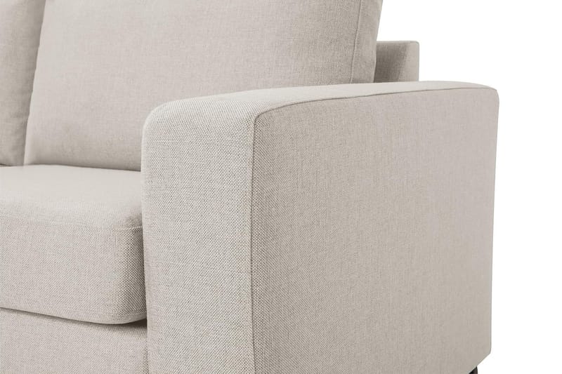 Crazy 3-personers Venstrevendt L-formet Chaiselongsofa i Stof - Beige - Møbler - Sofaer - Sofa med chaiselong