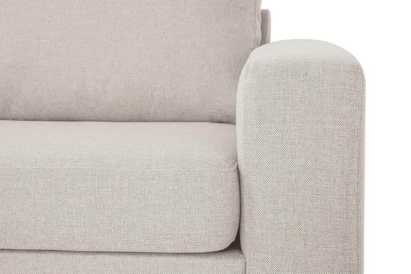 Crazy 3-personers Venstrevendt L-formet Chaiselongsofa i Stof - Beige - Møbler - Sofaer - Sofa med chaiselong