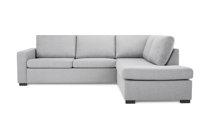 Crazy 3-personers Højrevendt L-formet Chaiselongsofa i Stof - Grå - Møbler - Sofaer - Sofa med chaiselong