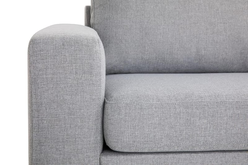 Crazy 3-personers Højrevendt L-formet Chaiselongsofa i Stof - Grå - Møbler - Sofaer - Sofa med chaiselong