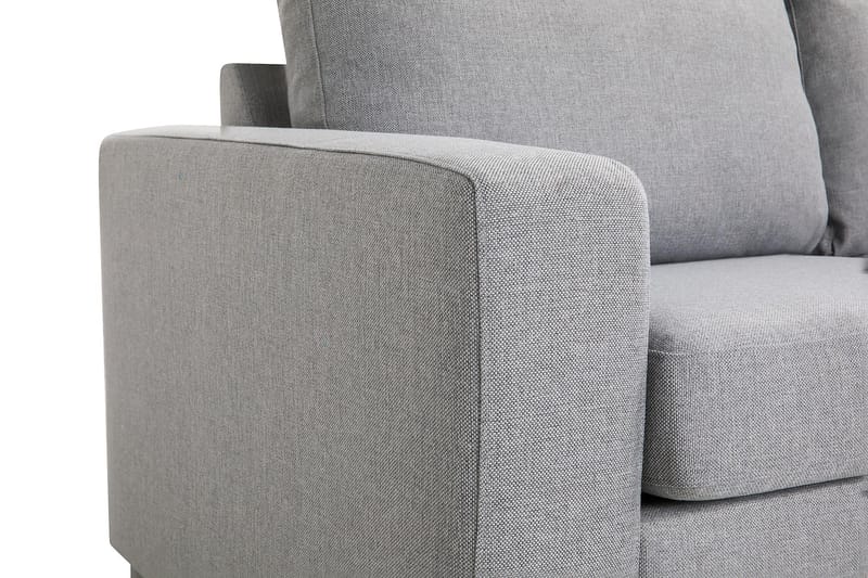 Crazy 3-personers Højrevendt L-formet Chaiselongsofa i Stof - Grå - Møbler - Sofaer - Sofa med chaiselong