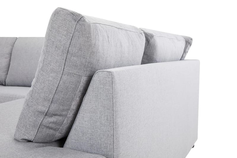 Crazy 3-personers Højrevendt L-formet Chaiselongsofa i Stof - Grå - Møbler - Sofaer - Sofa med chaiselong