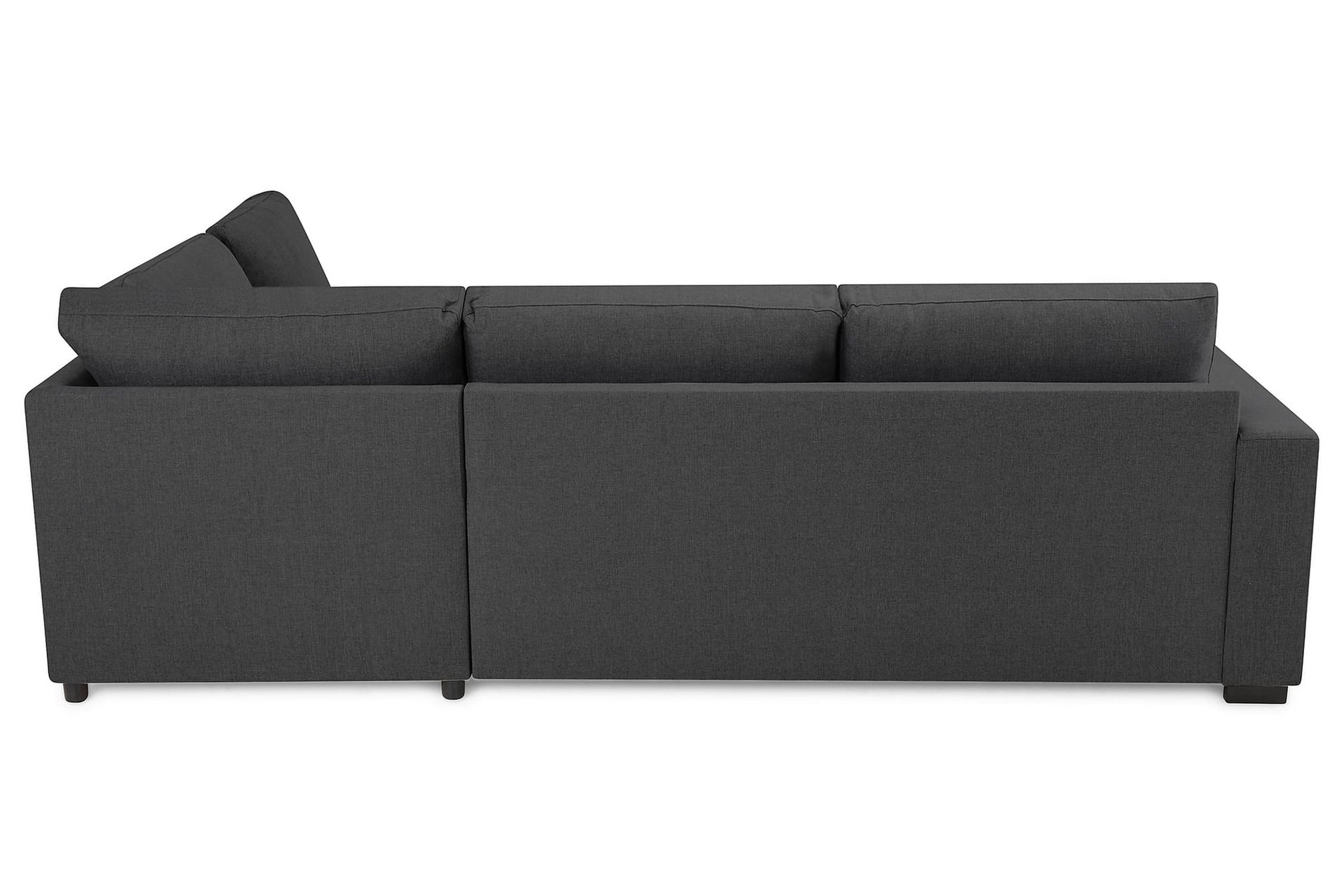 Crazy 3-personers Højrevendt L-formet Chaiselongsofa i Stof - Mørkegrå - Møbler - Sofaer - Sofa med chaiselong