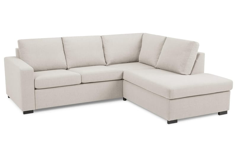 Crazy 3-personers Højrevendt L-formet Chaiselongsofa i Stof - Beige - Møbler - Sofaer - Sofa med chaiselong