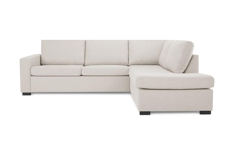Crazy 3-personers Højrevendt L-formet Chaiselongsofa i Stof - Beige - Møbler - Sofaer - Sofa med chaiselong