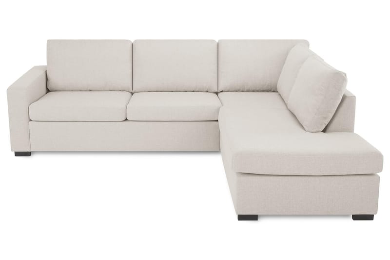 Crazy 3-personers Højrevendt L-formet Chaiselongsofa i Stof - Beige - Møbler - Sofaer - Sofa med chaiselong