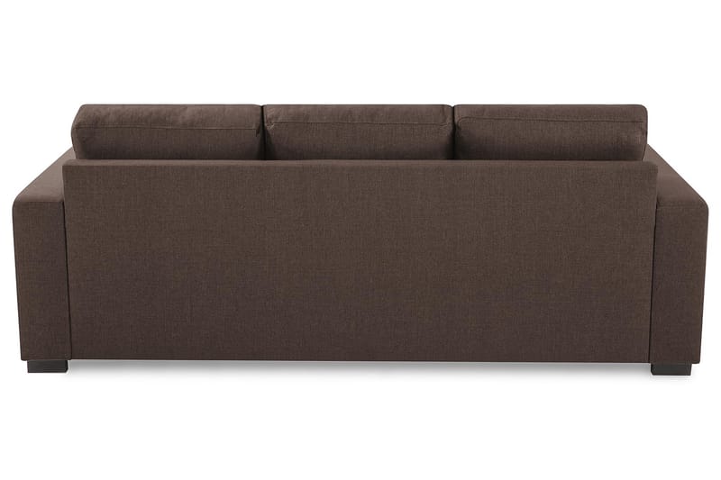 Crazy 3-personers Vendbar L-formet Chaiselongsofa i Stof - Brun - Møbler - Sofaer - Sofa med chaiselong
