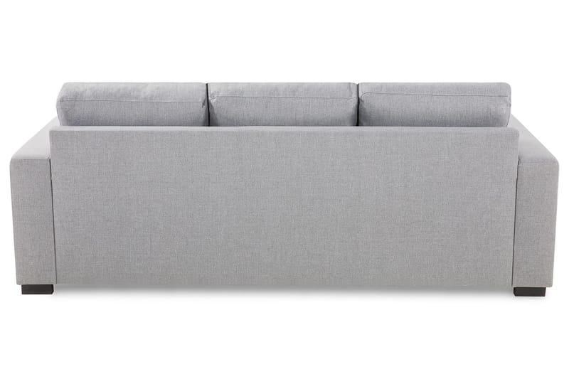 Crazy 3-personers Vendbar L-formet Chaiselongsofa i Stof - Grå - Møbler - Sofaer - Sofa med chaiselong