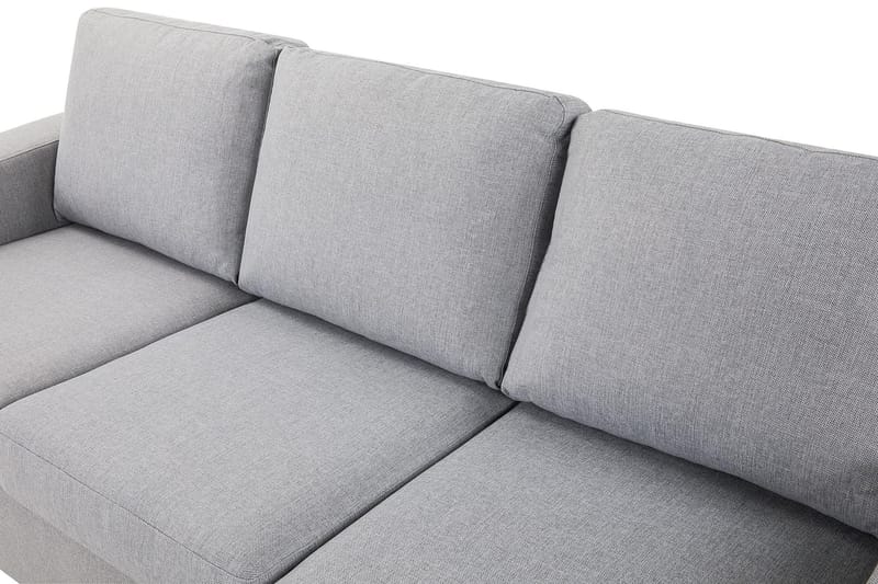 Crazy 3-personers Vendbar L-formet Chaiselongsofa i Stof - Grå - Møbler - Sofaer - Sofa med chaiselong