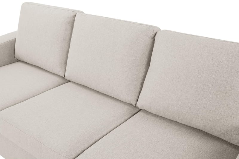 Crazy 3-personers Vendbar L-formet Chaiselongsofa i Stof - Beige - Møbler - Sofaer - Sofa med chaiselong