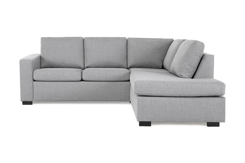 Crazy 3-personers Højrevendt L-formet Chaiselongsofa i Stof - Grå - Møbler - Sofaer - Sofa med chaiselong