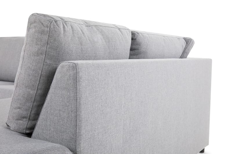 Crazy 3-personers Højrevendt L-formet Chaiselongsofa i Stof - Grå - Møbler - Sofaer - Sofa med chaiselong