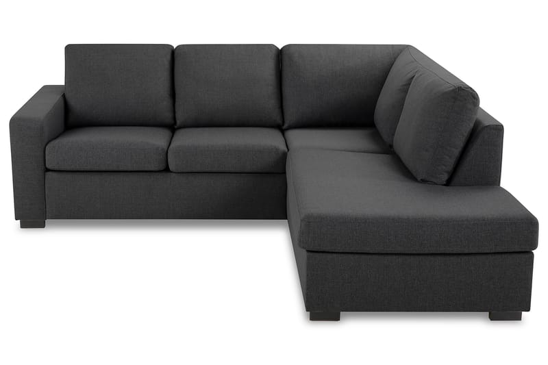 Crazy 3-personers Højrevendt L-formet Chaiselongsofa i Stof - Mørkegrå - Møbler - Sofaer - Sofa med chaiselong