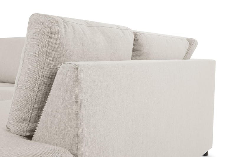 Crazy 3-personers Højrevendt L-formet Chaiselongsofa i Stof - Beige - Møbler - Sofaer - Sofa med chaiselong