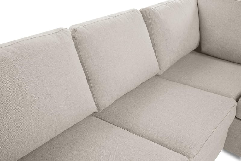 Crazy 3-personers Højrevendt L-formet Chaiselongsofa i Stof - Beige - Møbler - Sofaer - Sofa med chaiselong