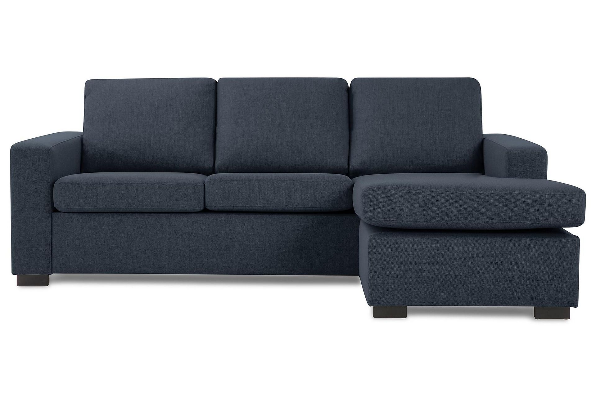 Crazy 3-personers Vendbar L-formet Chaiselongsofa i Stof - Blå - Møbler - Sofaer - Sofa med chaiselong