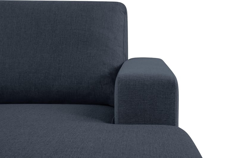 Crazy 3-personers Vendbar L-formet Chaiselongsofa i Stof - Blå - Møbler - Sofaer - Sofa med chaiselong