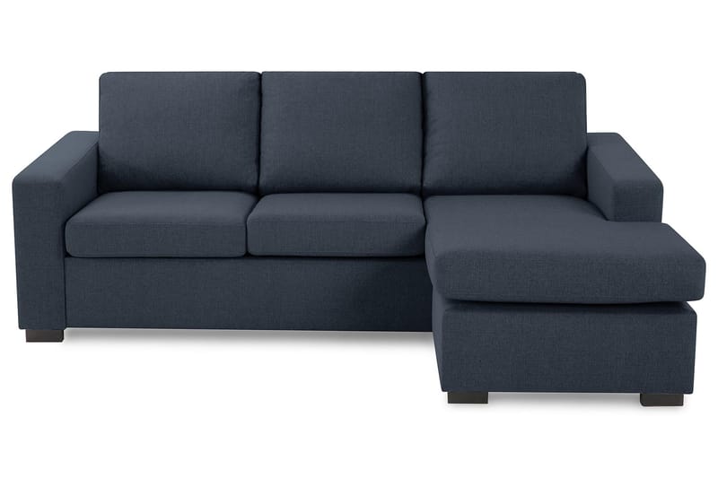 Crazy 3-Pers. Chaiselongsofa Vendbar - Mørkeblå - Sofa med chaiselong - 3 personers sofa med chaiselong