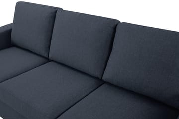 Crazy 3-personers Vendbar L-formet Chaiselongsofa i Stof - Blå - Møbler - Sofaer - Sofa med chaiselong