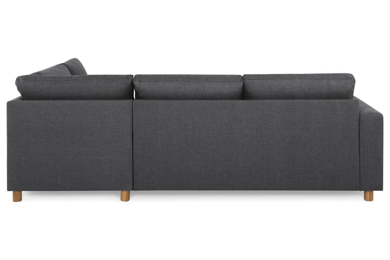 Crazy 3-personers Højrevendt L-formet Chaiselongsofa i Stof - Mørkegrå - Møbler - Sofaer - Sofa med chaiselong