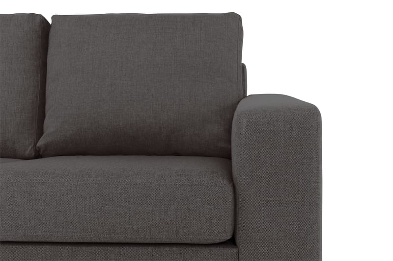 Crazy 3-personers Venstrevendt L-formet Chaiselongsofa i Stof - Mørkegrå - Møbler - Sofaer - Sofa med chaiselong