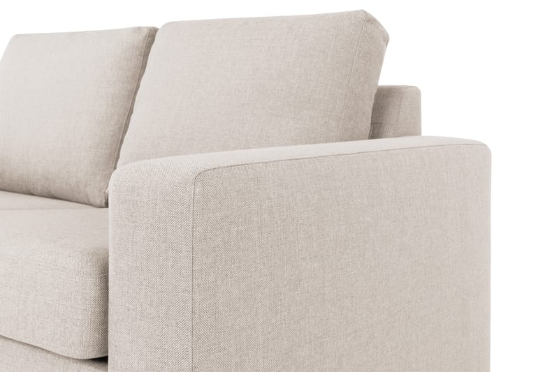 Crazy 3-personers Venstrevendt L-formet Chaiselongsofa i Stof - Beige - Møbler - Sofaer - Sofa med chaiselong