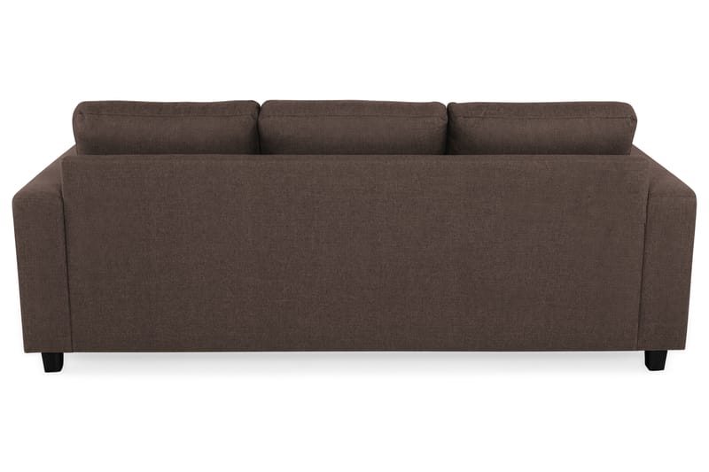 Crazy 3-personers Vendbar L-formet Chaiselongsofa i Stof - Brun - Møbler - Sofaer - Sofa med chaiselong