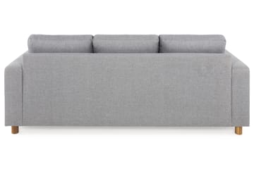 Crazy 3-personers Vendbar L-formet Chaiselongsofa i Stof - Grå - Møbler - Sofaer - Sofa med chaiselong