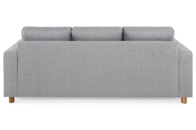 Crazy 3-personers Vendbar L-formet Chaiselongsofa i Stof - Grå - Møbler - Sofaer - Sofa med chaiselong - 3 personers sofa med chaiselong