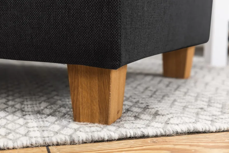 Crazy 3-personers Højrevendt L-formet Chaiselongsofa i Stof - Antracit - Møbler - Sofaer - Sofa med chaiselong - 3 personers sofa med chaiselong