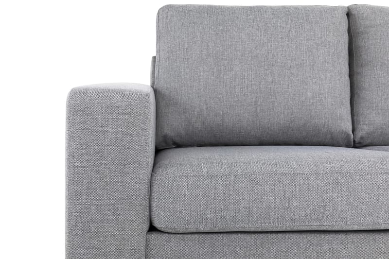 Crazy 3-personers Højrevendt L-formet Chaiselongsofa i Stof - Grå - Møbler - Sofaer - Sofa med chaiselong - 2-personer sofa med chaiselong