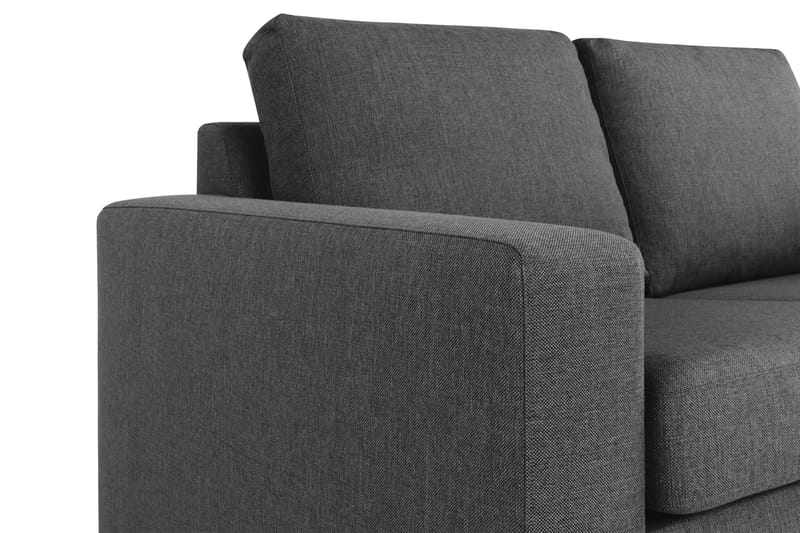 Crazy 3-personers Højrevendt L-formet Chaiselongsofa i Stof - Mørkegrå - Møbler - Sofaer - Sofa med chaiselong