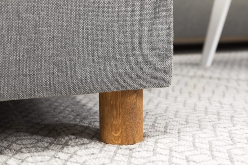 Crazy 3-personers Vendbar L-formet Chaiselongsofa i Stof - Grå - Møbler - Sofaer - Sofa med chaiselong - 3 personers sofa med chaiselong