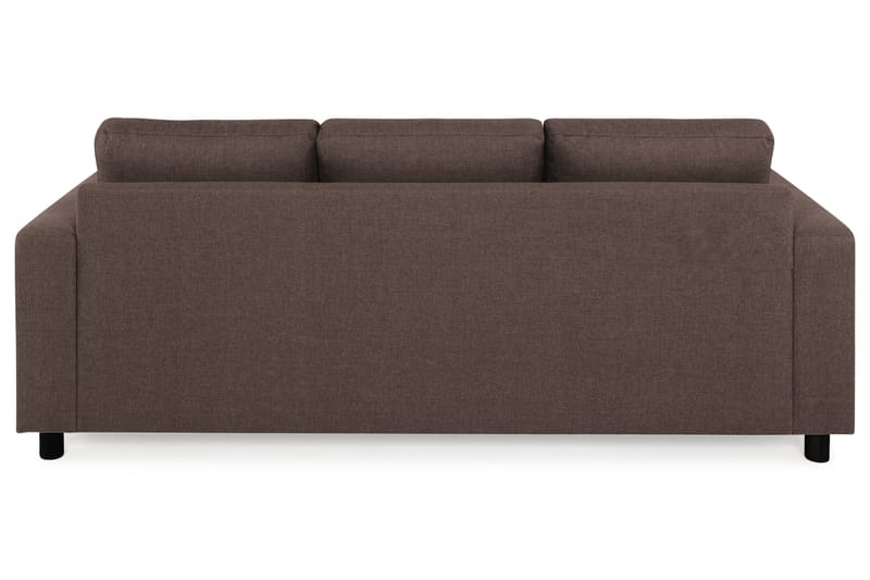 Crazy 3-personers Vendbar L-formet Chaiselongsofa i Stof - Brun - Møbler - Sofaer - Sofa med chaiselong - 3 personers sofa med chaiselong