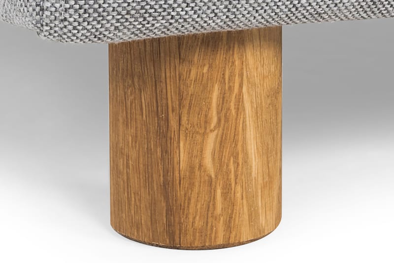 Crazy 3-personers Højrevendt L-formet Chaiselongsofa i Stof - Grå - Møbler - Sofaer - Sofa med chaiselong - 3 personers sofa med chaiselong