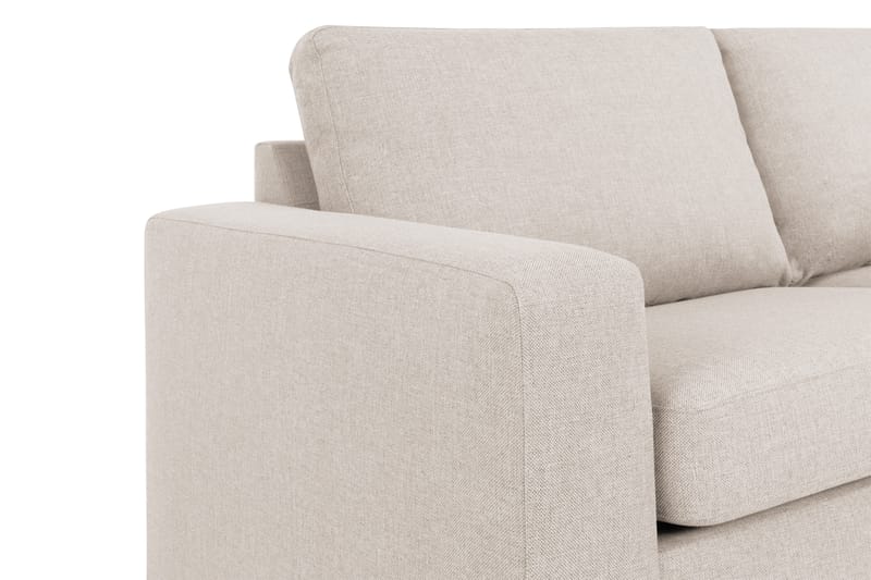 Crazy 3-personers Højrevendt L-formet Chaiselongsofa i Stof - Beige - Møbler - Sofaer - Sofa med chaiselong