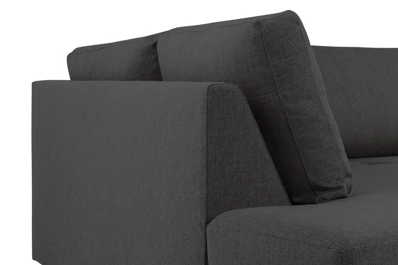 Crazy 3-personers Venstrevendt L-formet Chaiselongsofa i Stof - Antracit - Møbler - Sofaer - Sofa med chaiselong - 3 personers sofa med chaiselong