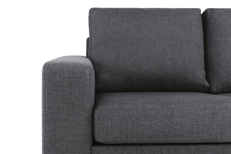 Crazy 3-personers Vendbar L-formet Chaiselongsofa i Stof - Mørkegrå - Møbler - Sofaer - Sofa med chaiselong - 3 personers sofa med chaiselong