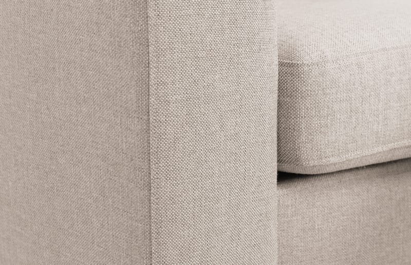 Crazy 3-personers Højrevendt L-formet Chaiselongsofa i Stof - Beige - Møbler - Sofaer - Sofa med chaiselong - 3 personers sofa med chaiselong