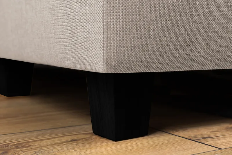 Crazy 3-personers Højrevendt L-formet Chaiselongsofa i Stof - Beige - Møbler - Sofaer - Sofa med chaiselong - 3 personers sofa med chaiselong