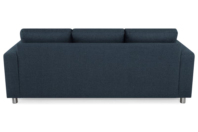 Crazy 3-personers Vendbar L-formet Chaiselongsofa i Stof - Blå - Møbler - Sofaer - Sofa med chaiselong