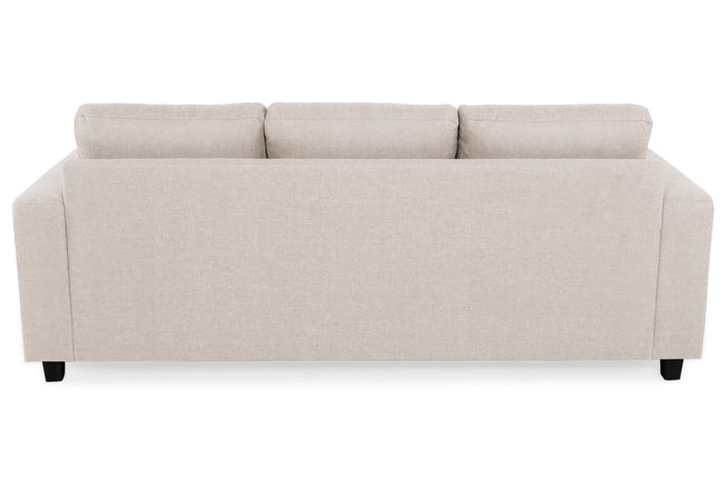 Crazy 3-personers Vendbar L-formet Chaiselongsofa i Stof - Beige - Møbler - Sofaer - Sofa med chaiselong