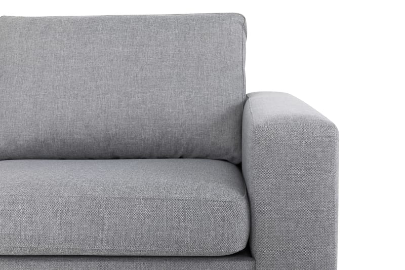 Crazy 3-personers Venstrevendt L-formet Chaiselongsofa i Stof - Grå - Møbler - Sofaer - Sofa med chaiselong